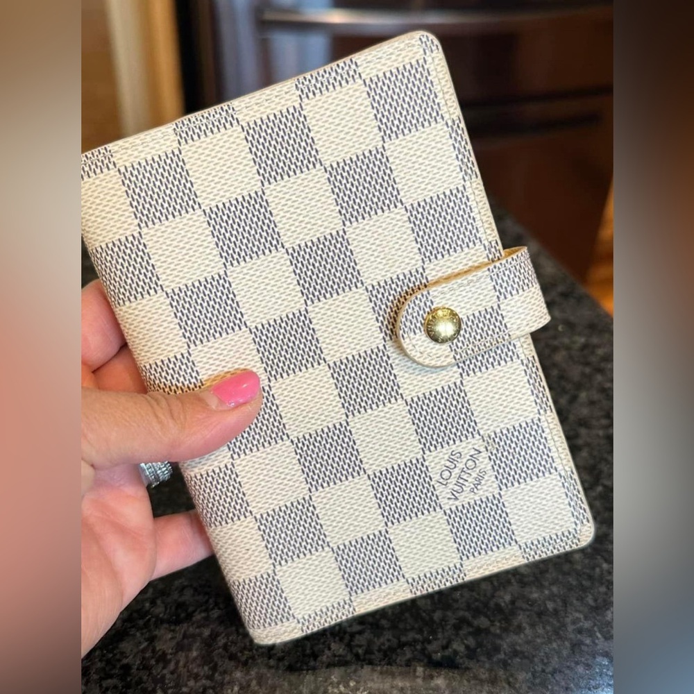 Authentic Louis Vuitton Damier Azure Agenda PM w/LV Agenda Notepad Included!